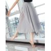 imageDaydance Womens Ballet Skirts Long Sheer Dance Skirts Black with Tie WaistGrey82cm