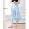 imageDaydance Womens Ballet Skirts Long Sheer Dance Skirts Black with Tie WaistSky Blue82cm