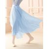 imageDaydance Womens Ballet Skirts Long Sheer Dance Skirts Black with Tie WaistSky Blue82cm