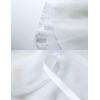 imageDaydance Womens Ballet Skirts Long Sheer Dance Skirts Black with Tie WaistWhitewhite58cm