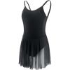 imageDaydance 34 Sleeve Black Leotards for Women Skirted Ballet Dress Adult Dance AttireCamisole Dress