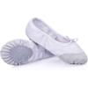 imageDaydance Ballet Slippers Soft Split Sole Dance Shoes Toddler Kids Boys Girls AdultWhite