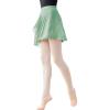 imageDaydance Black Girls Women Ballet Wrap Skirts Sheer Chiffon Dance Over Scarf for LeotardsGreen 3
