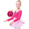 imageDaydance Girls Dance Crop Tops Ballet Wrap Shrug Sweater Long SleeveFusiafleeced