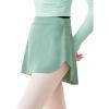 imageDaydance Girls Women Pull On Ballet Skirt Elastic Mini Skirt for DancingGreen
