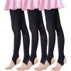 imageDaydance Girls Women Stirrup Dance Tights for Ballet Gymnastics School 80D 2 PairsBlack Stirrup3 Pairs