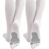 imageDaydance Girls Women Stirrup Dance Tights for Ballet Gymnastics School 80D 2 PairsWhiteantiskidding2 Packs