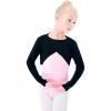 imageDaydance Kids Girls Ballet Shrug Knit Pullover Dance Sweater with Thumb HolesBlack