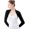 imageDaydance Modal Cotton Teens Women Bolero Shrug for Dance Leotards DressBlack