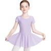 Lilac-lining-short Sleeve Dress