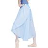 imageDaydance Womens Ballet Skirts Long Sheer Dance Skirts Black with Tie WaistSky Blue82cm