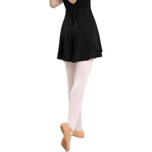 imageDaydance Black Girls Women Ballet Wrap Skirts Sheer Chiffon Dance Over Scarf for LeotardsBlackhigh Quality