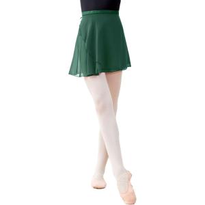 imageDaydance Black Girls Women Ballet Wrap Skirts Sheer Chiffon Dance Over Scarf for LeotardsDark Green