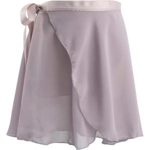imageDaydance Black Girls Women Ballet Wrap Skirts Sheer Chiffon Dance Over Scarf for LeotardsLight Grey