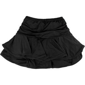 imageDaydance Girls Dance Skirt Latin Ballroom Samba Tango Practice Dress with Boy ShortsBlack