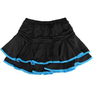 imageDaydance Girls Dance Skirt Latin Ballroom Samba Tango Practice Dress with Boy ShortsBlackblue