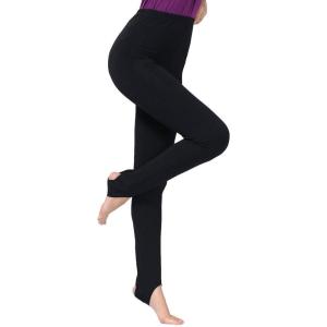 imageDaydance Girls Stirrup Pants for Gymnastics Shiny Spandex Athletic Dance Leggings for Kids