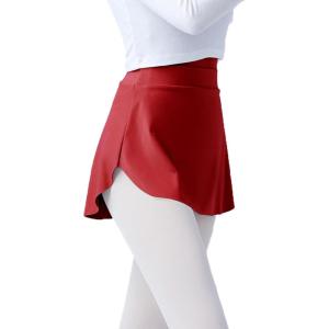 imageDaydance Girls Women Pull On Ballet Skirt Elastic Mini Skirt for DancingBurgundy