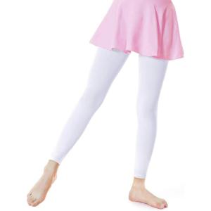 imageDaydance Girls Womens Footless Tights for Dance Balle GymnasicsWhite