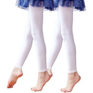 imageDaydance Girls Womens Footless Tights for Dance Balle GymnasicsWhitewhite