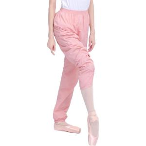 imageDaydance Teen Girls Women Ballet Ripstop Pants Lightweight Intensity Nylon Perspiration Trousers for DancePink
