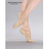 imageCloud Soft 4 Way Stretch Canvas Ballet Shoes Split Sole Dance Slippers for Toddler Girls Little Big Kids TrainingD813sand