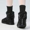 imageDaydance Ballet Warm up Booties Dance Slippers for Big Kid WomenShiny Black