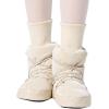 imageDaydance Ballet Warm up Booties Dance Slippers for Big Kid WomenShiny White