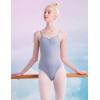 imageDaydance Camisole Teens Women Dance Leotards for Ballet Gymnastic Swim YogaGrey