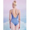 imageDaydance Camisole Teens Women Dance Leotards for Ballet Gymnastic Swim YogaLight Blue
