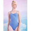 imageDaydance Camisole Teens Women Dance Leotards for Ballet Gymnastic Swim YogaLight Blue