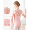imageDaydance Fluttler Sleeve Ballet Dance Leotards for ToddlerGirlsKidsBig KidsBig GirlsBallet Pinkflutter Sleeve