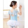 imageDaydance Fluttler Sleeve Ballet Dance Leotards for ToddlerGirlsKidsBig KidsBig GirlsBlueflutter Sleeve
