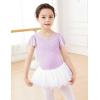 imageDaydance Fluttler Sleeve Ballet Dance Leotards for ToddlerGirlsKidsBig KidsBig GirlsLight Purpleflutter Sleeve