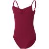 imageDaydance Girls Ballet Leotard Camisole Girls Dance Leotard with Adjustable Straps for Ballet GymnasticsBurgundy