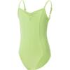 imageDaydance Girls Ballet Leotard Camisole Girls Dance Leotard with Adjustable Straps for Ballet GymnasticsGreen