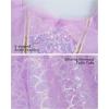 imageDaydance Girls Ballet Leotard Long Sleeve Classic Girls Dance Leotard for Ballet GymnasticsLight Purple Tutu Skirt