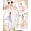 imageDaydance Girls Ballet Leotard Long Sleeve Classic Girls Dance Leotard for Ballet GymnasticsLight Violet