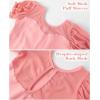 imageDaydance Girls Ballet Leotard Puff Sleeve Girls Mesh Dance Leotard for Ballet GymnasticsLotus