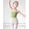 imageDaydance Girls Pumpkim Shorts for Dance Ballet Athletic Silk Casual Bloomers Bud PantsWhite Pumpkim Shorts