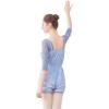 imageDaydance Grey Teens Ballet Pants Ripstop Dance Overalls JumpsuitsBlueshorts