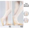 imageDaydance Half Soles Dance Shoes Canvas Lyrical Ballet Shoes for GirlsWomenNude
