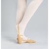 imageDaydance Half Soles Dance Shoes Canvas Lyrical Ballet Shoes for GirlsWomenTan