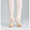 imageDaydance Half Soles Dance Shoes Canvas Lyrical Ballet Shoes for GirlsWomenTan