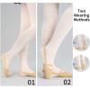 imageDaydance Half Soles Dance Shoes Canvas Lyrical Ballet Shoes for GirlsWomenTan