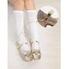 imageDaydance Kids Toddler Girls Dress Shoes Pumps Low Heels Sparkling Flower Mary Jane Footwear for Party Prom Wedding BirthdayPrincess Gold