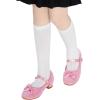 imageDaydance Kids Toddler Girls Dress Shoes Pumps Low Heels Sparkling Flower Mary Jane Footwear for Party Prom Wedding BirthdayPrincess Pink