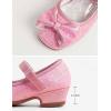 imageDaydance Kids Toddler Girls Dress Shoes Pumps Low Heels Sparkling Flower Mary Jane Footwear for Party Prom Wedding BirthdayPrincess Pink
