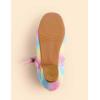 imageDaydance Kids Toddler Girls Dress Shoes Pumps Low Heels Sparkling Flower Mary Jane Footwear for Party Prom Wedding BirthdayPrincess Rainbow
