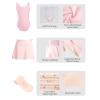 imageDaydance Lined Spandex Girls Dance Leotards with Removable Ballet Skirts Dance Tights 3 in 1 SetBallet Pink Vest Lining Set